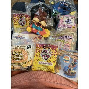 92-02 McDonald's Burger King Happy Meal Toy Lot of 10 Disney Looney Toons Assort